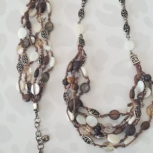 Brighton Multi Strand Necklace and Bracelet